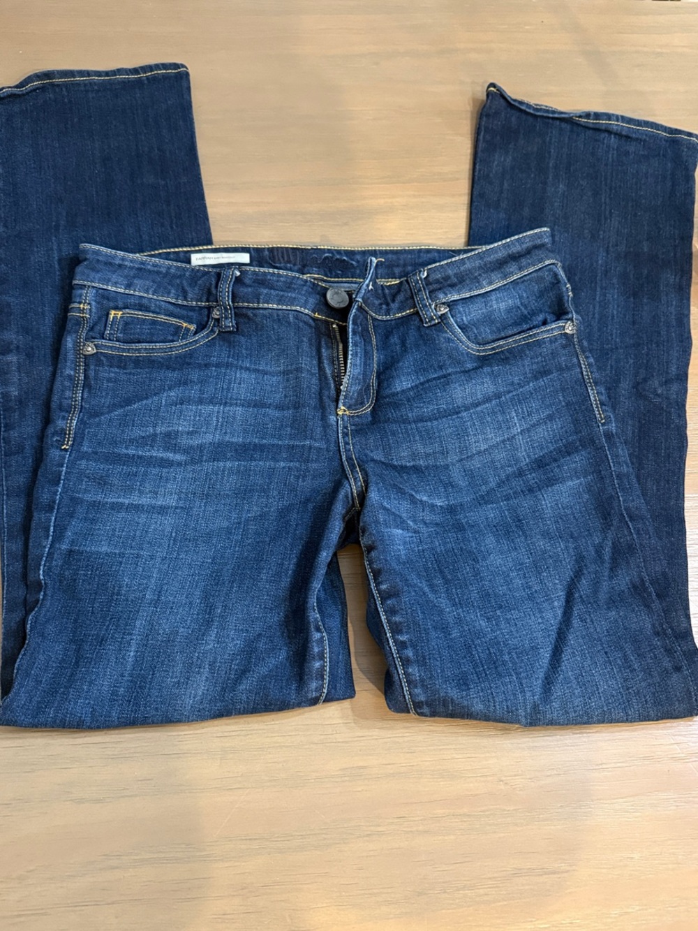 Kut from the Kloth Farrah Dark Blue Baby Bootcut Jeans